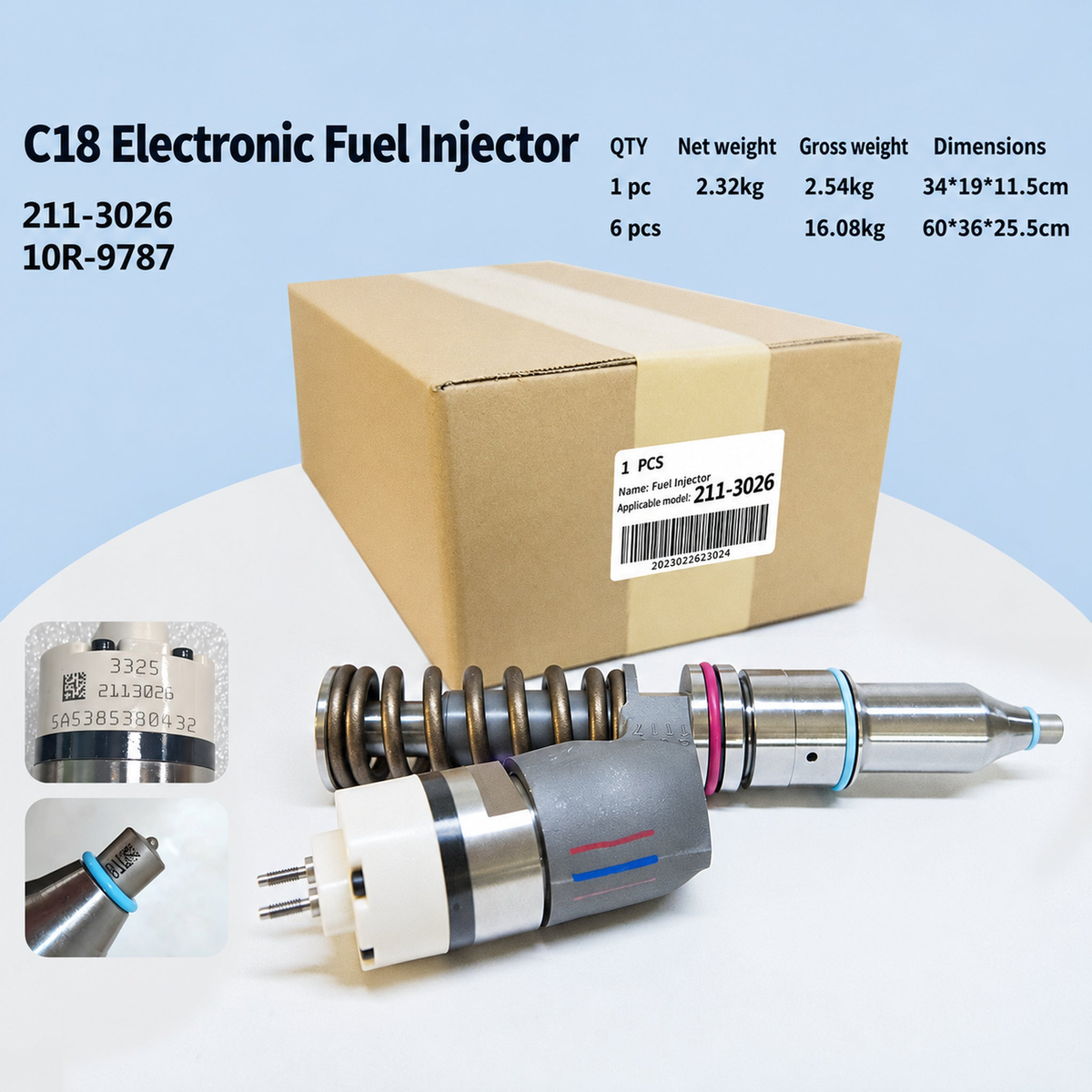 Product details and specifications in English