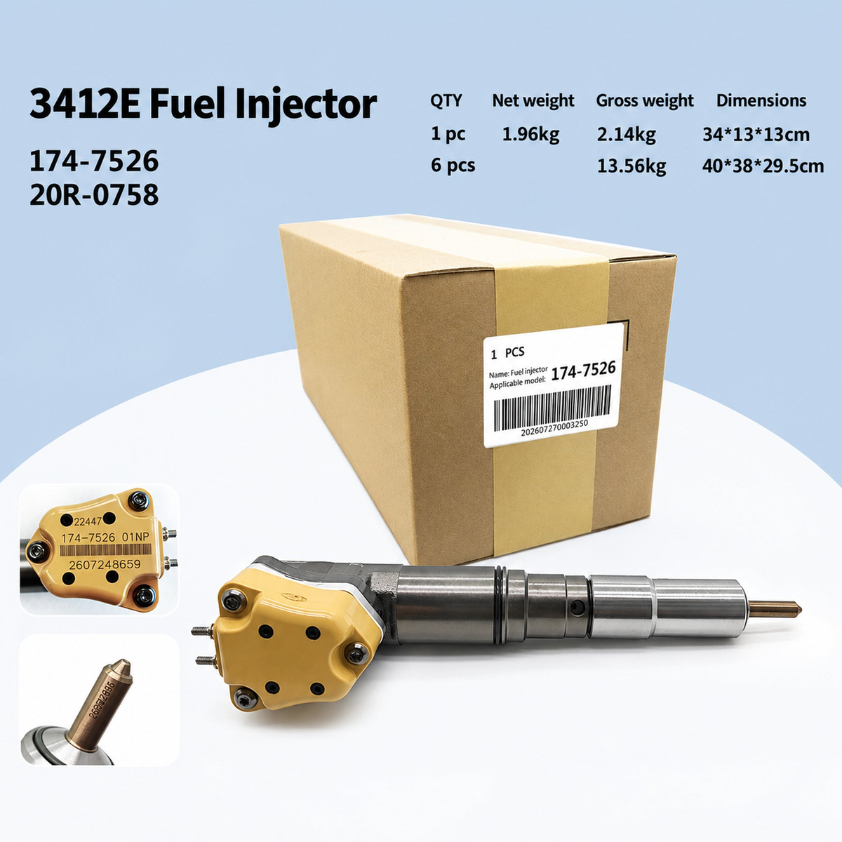 Product details and specifications in English