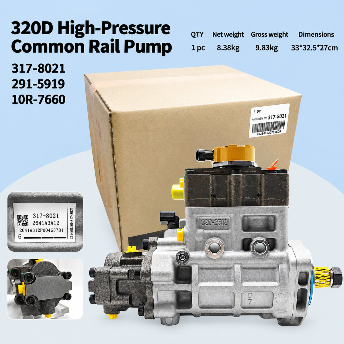Product details and specifications in English