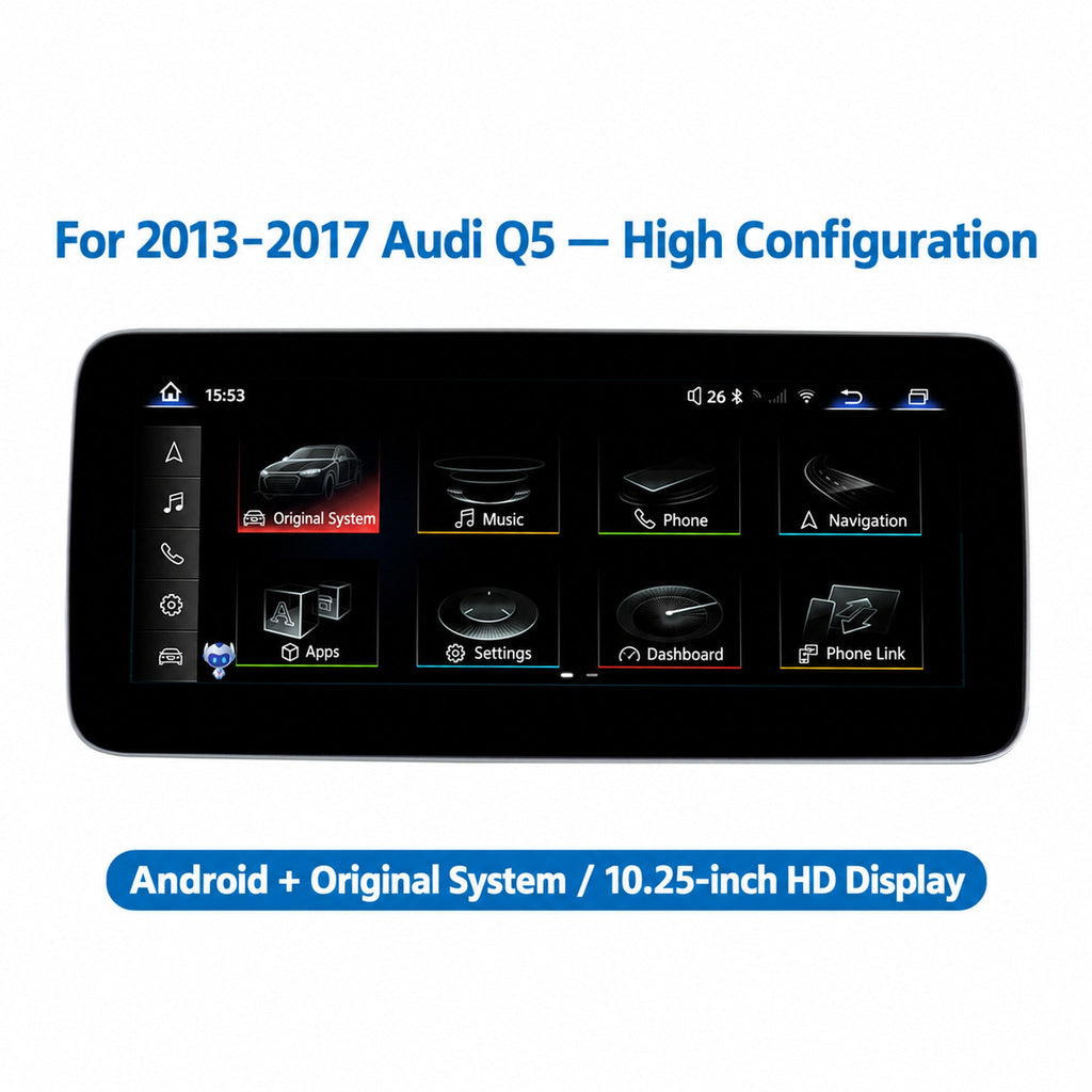 Navigation display and accessories — English product illustration